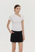 LOIS ASYMMETRIC SLEEVE TOP