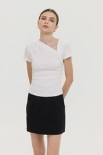 LOIS ASYMMETRIC SLEEVE TOP