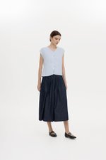 MIKELLE BUTTONDOWN LINEN TOP