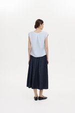 MIKELLE BUTTONDOWN LINEN TOP