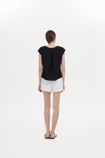 MIKELLE BUTTONDOWN LINEN TOP