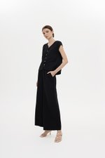 MIKELLE BUTTONDOWN LINEN TOP