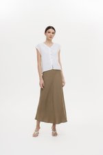 MIKELLE BUTTONDOWN LINEN TOP