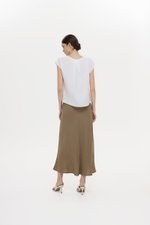 MIKELLE BUTTONDOWN LINEN TOP