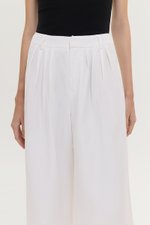 CAELIE PLEATED LINEN PANTS