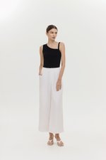 CAELIE PLEATED LINEN PANTS