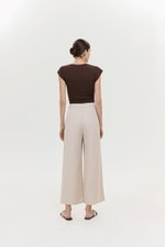 CAELIE PLEATED LINEN PANTS
