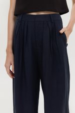 CAELIE PLEATED LINEN PANTS