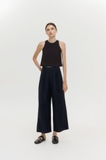 CAELIE PLEATED LINEN PANTS
