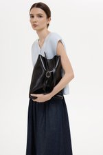 RUELLE LEATHER BUCKET BAG