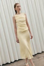 KARA SHEER MIDI SKIRT