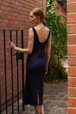 SUZY BODYCON LINEN MIDI DRESS