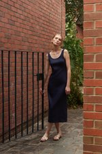 SUZY BODYCON LINEN MIDI DRESS