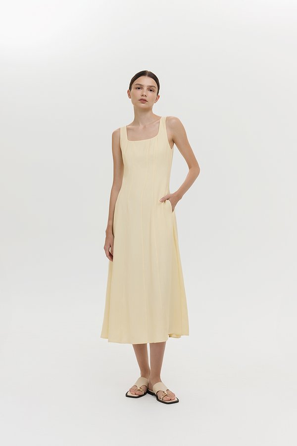 JUNO PANEL MIDI DRESS