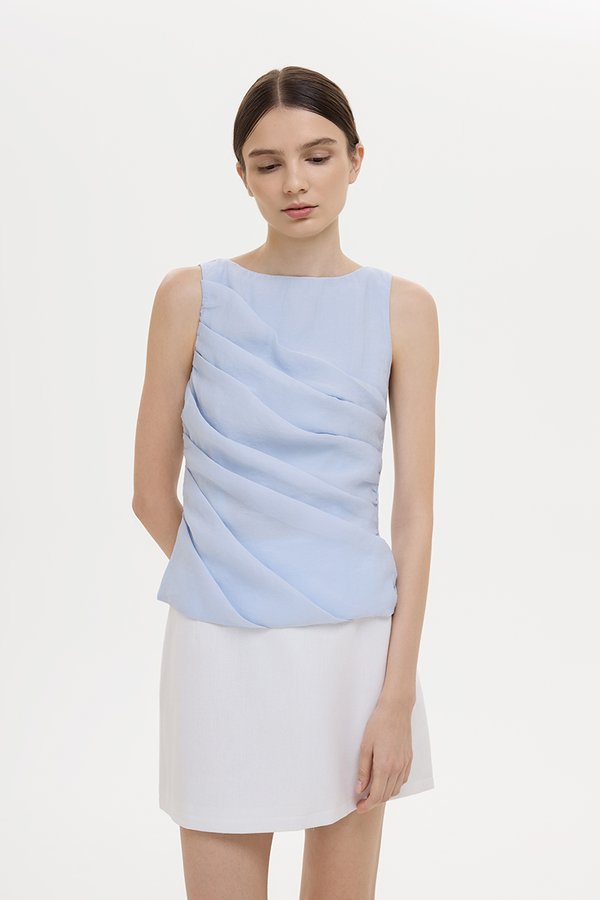 AYLIN PLEATED SLEEVELESS TOP