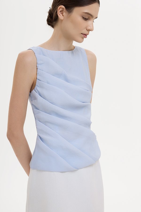 AYLIN PLEATED SLEEVELESS TOP