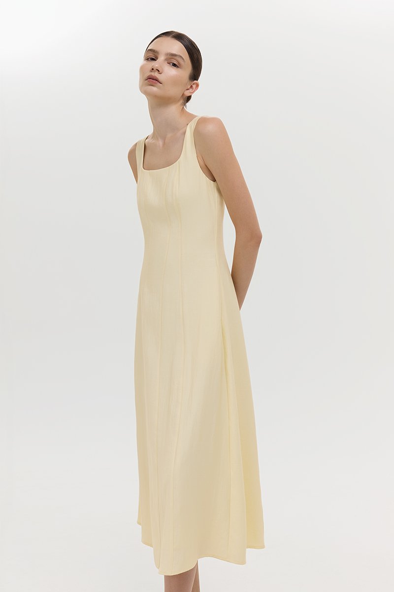 JUNO PANEL MIDI DRESS