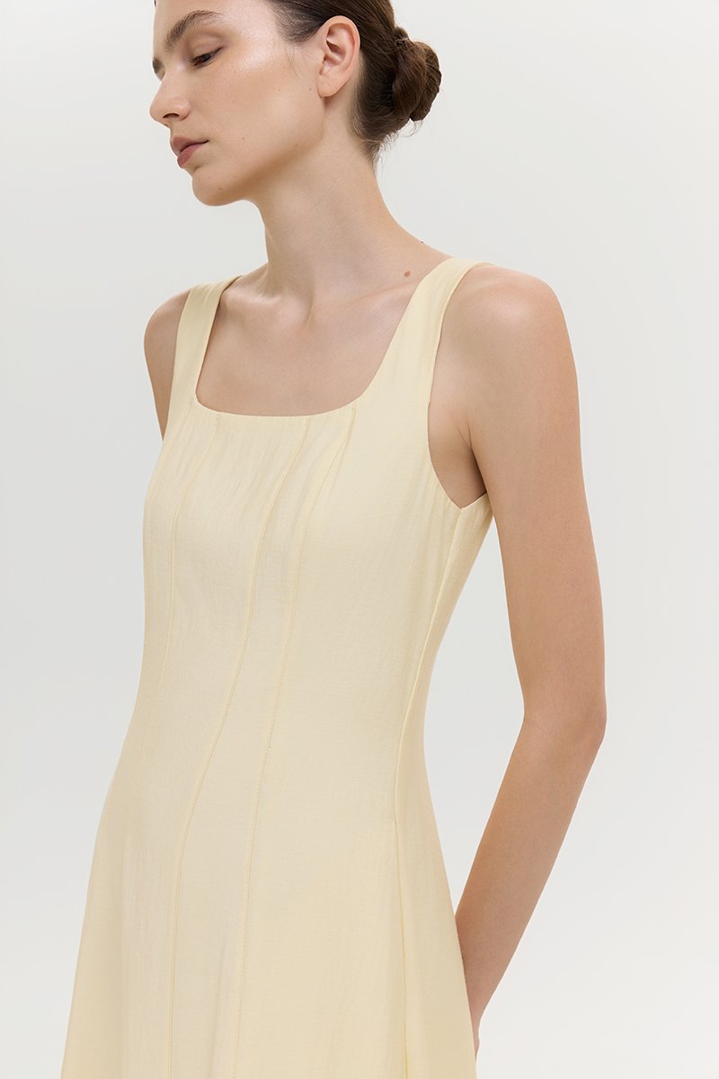 JUNO PANEL MIDI DRESS