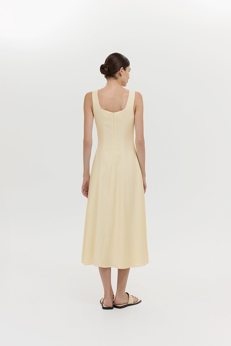 JUNO PANEL MIDI DRESS