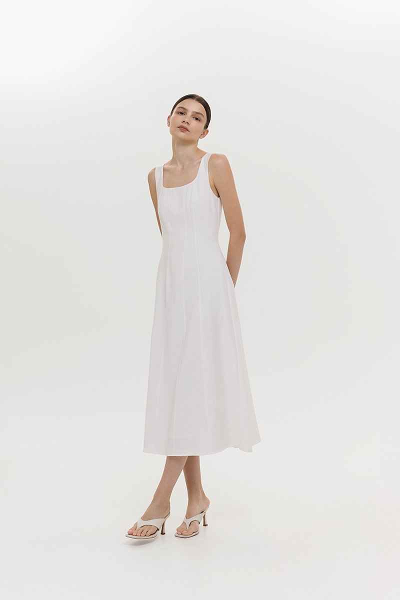 JUNO PANEL MIDI DRESS