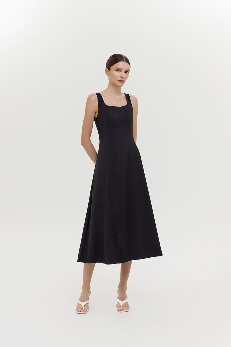 JUNO PANEL MIDI DRESS