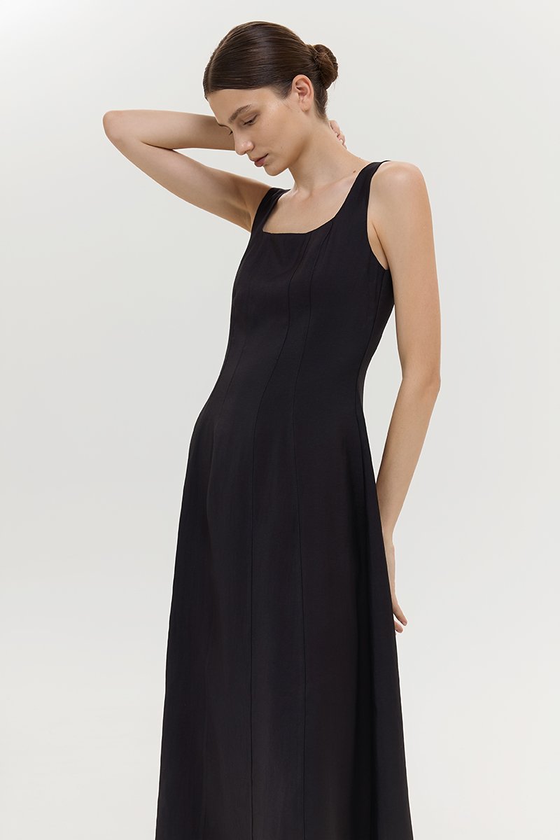 JUNO PANEL MIDI DRESS