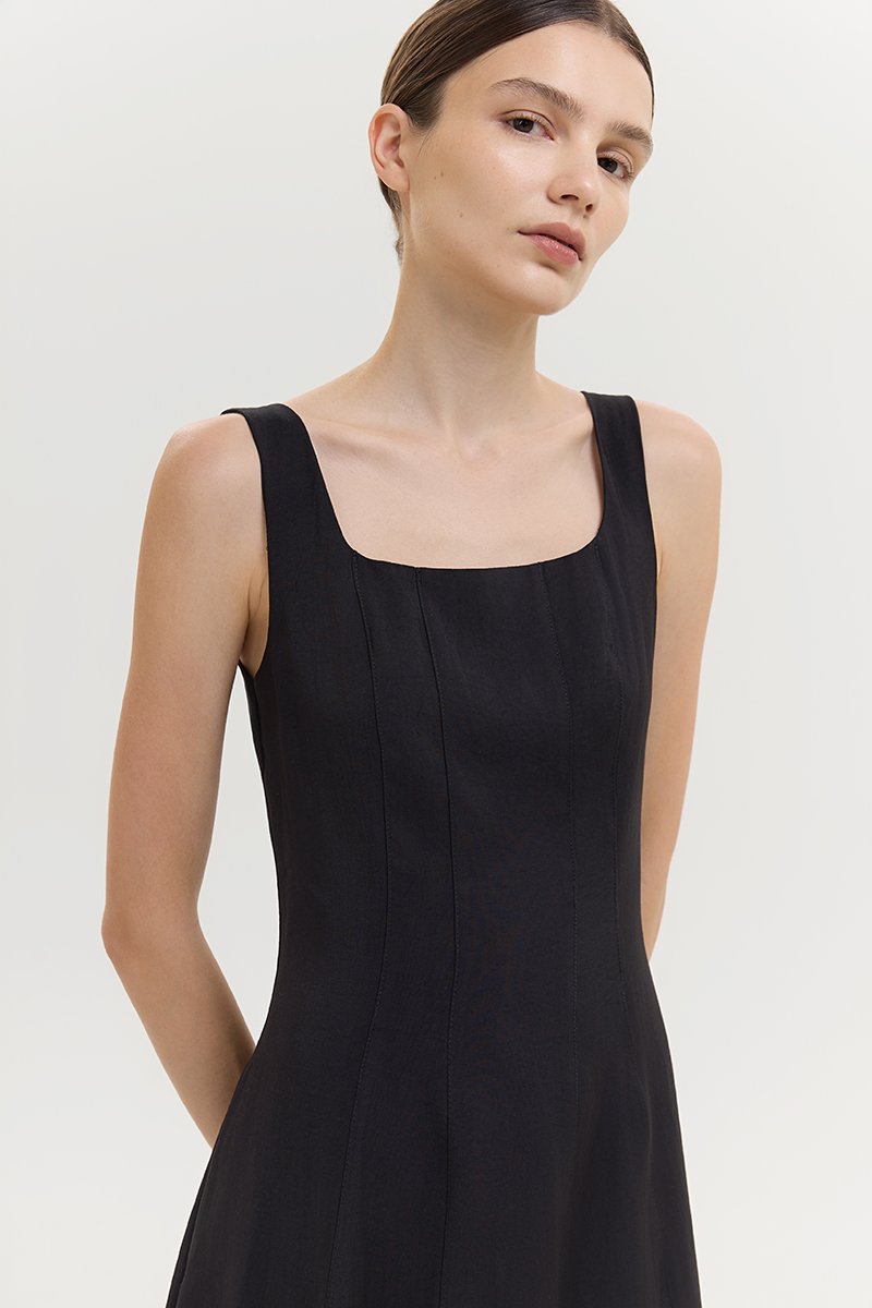 JUNO PANEL MIDI DRESS