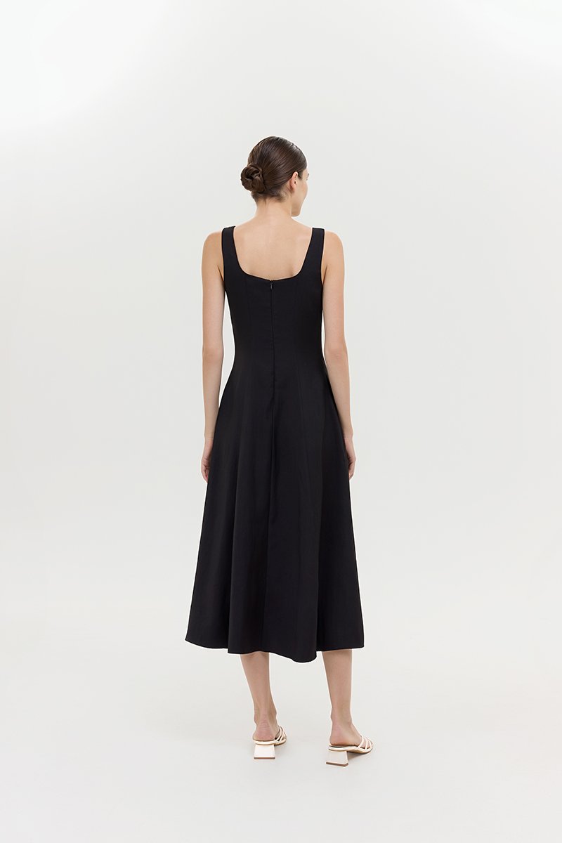 JUNO PANEL MIDI DRESS