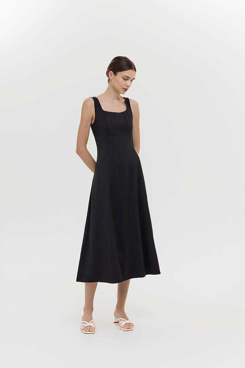 JUNO PANEL MIDI DRESS