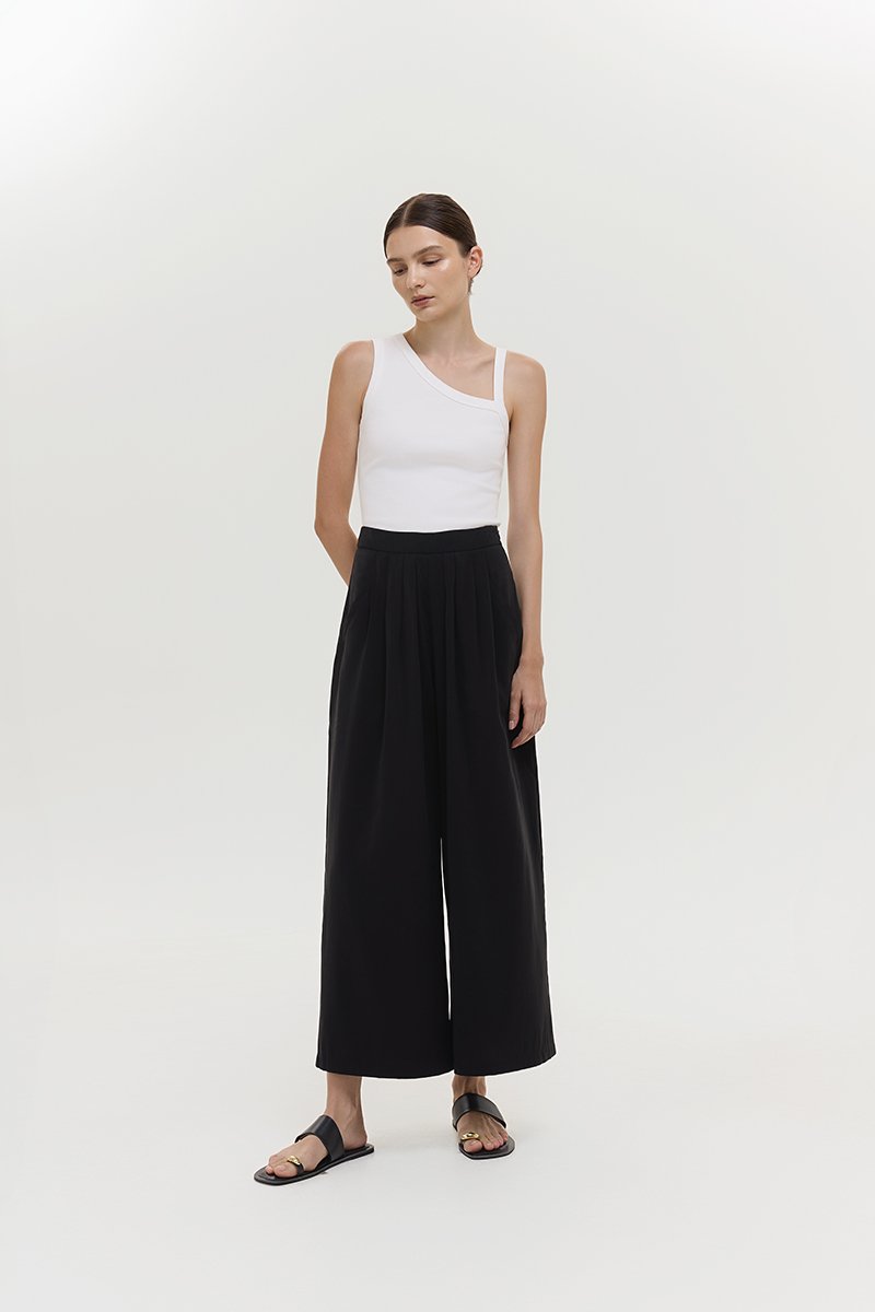 TYLER PLEATED WIDE LEG PANTS