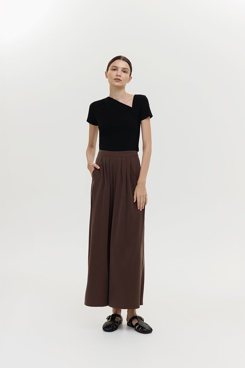 TYLER PLEATED WIDE LEG PANTS