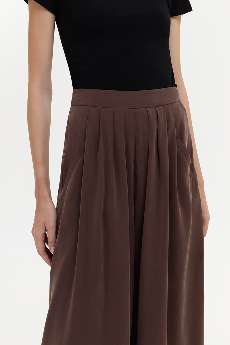 TYLER PLEATED WIDE LEG PANTS