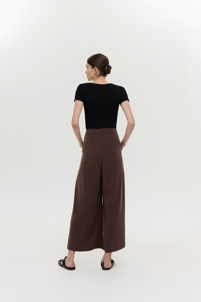 TYLER PLEATED WIDE LEG PANTS