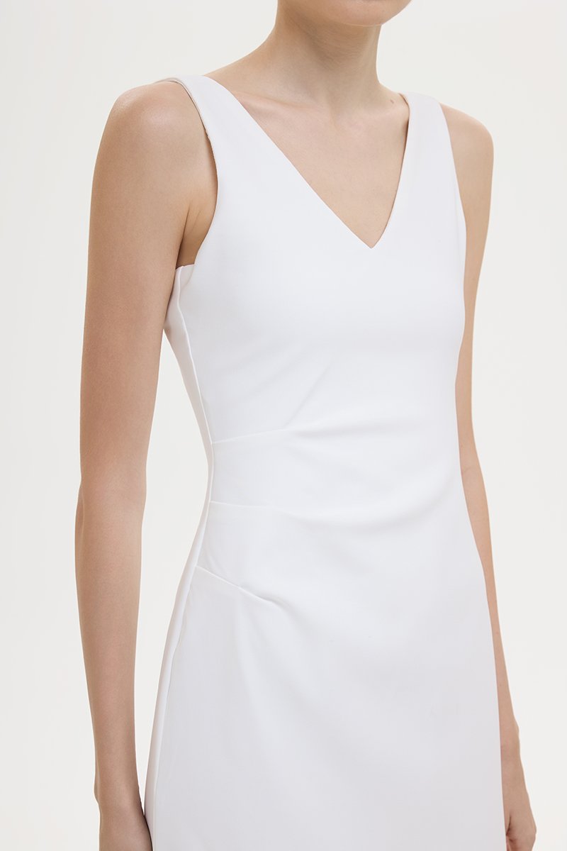 IRIS PLEATED MIDI DRESS