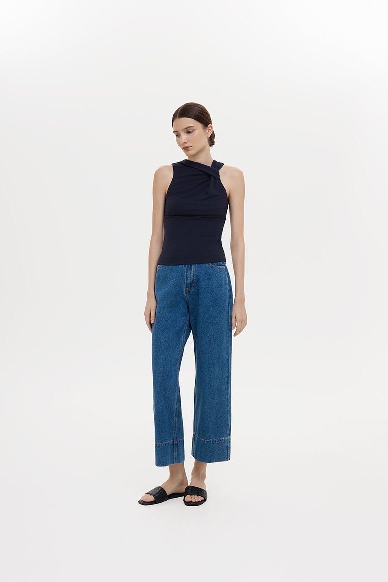 CHRISELLE ASYMMETRIC KNOT TANK
