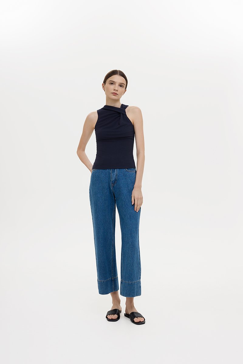 CHRISELLE ASYMMETRIC KNOT TANK