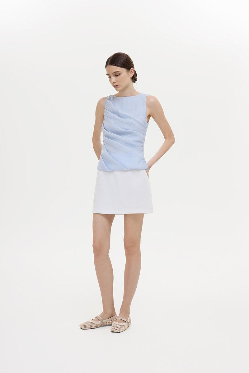 AYLIN PLEATED SLEEVELESS TOP