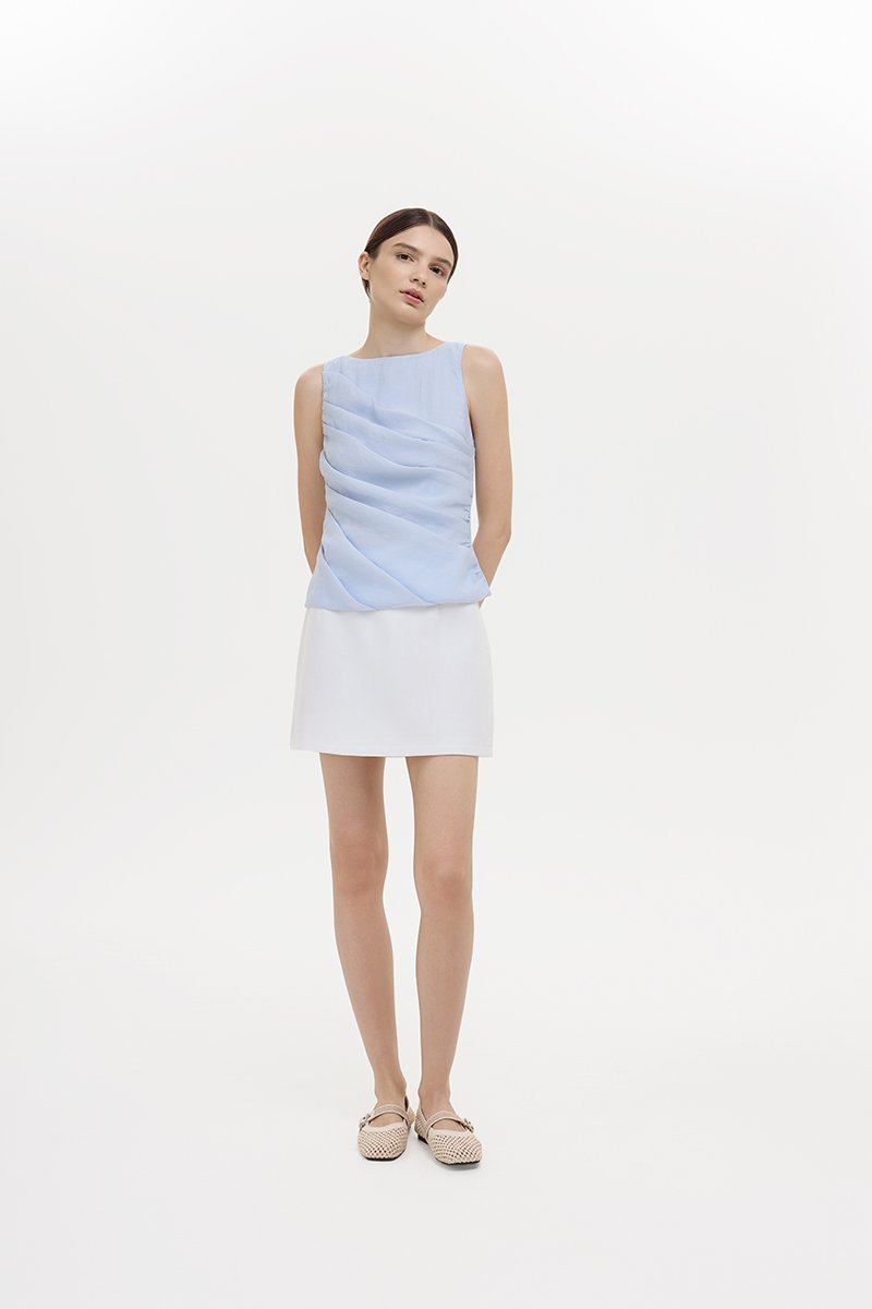 AYLIN PLEATED SLEEVELESS TOP