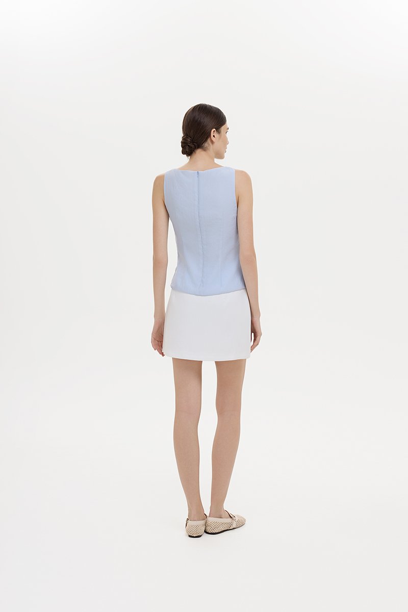 AYLIN PLEATED SLEEVELESS TOP