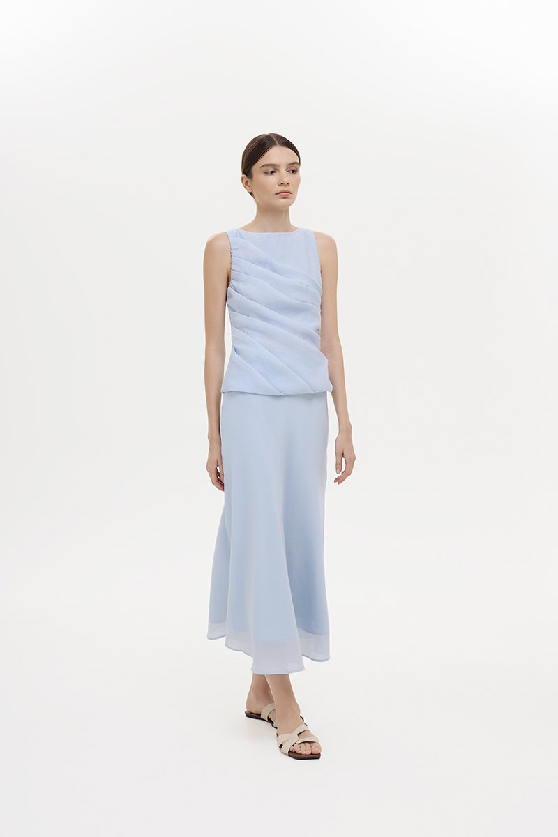 AYLIN PLEATED SLEEVELESS TOP