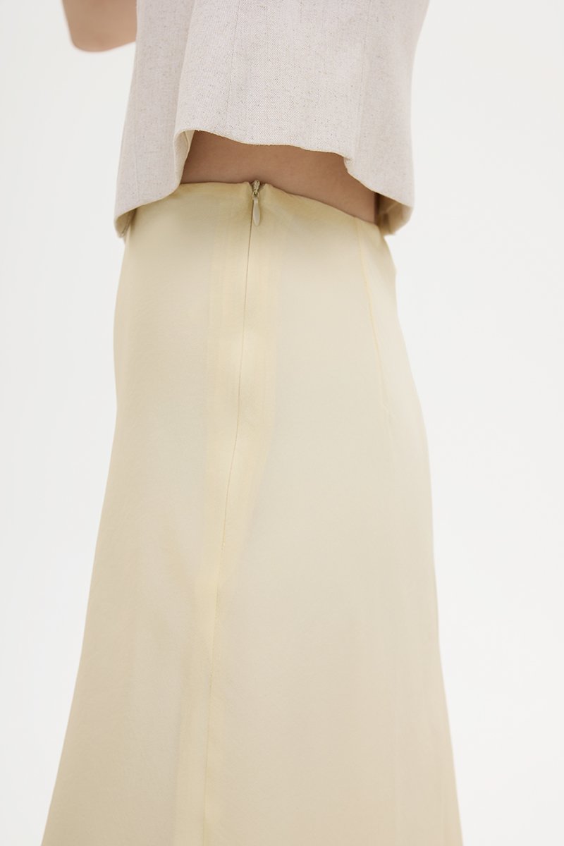 KARA SHEER MIDI SKIRT