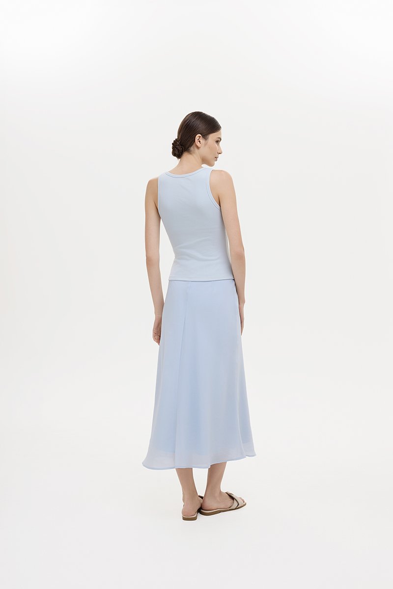 KARA SHEER MIDI SKIRT