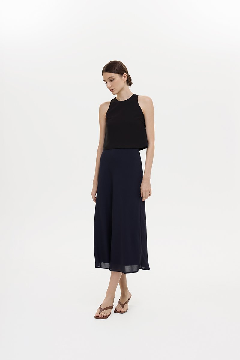 KARA SHEER MIDI SKIRT
