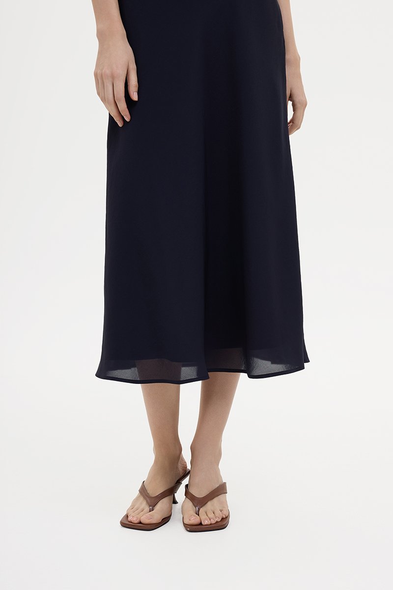 KARA SHEER MIDI SKIRT