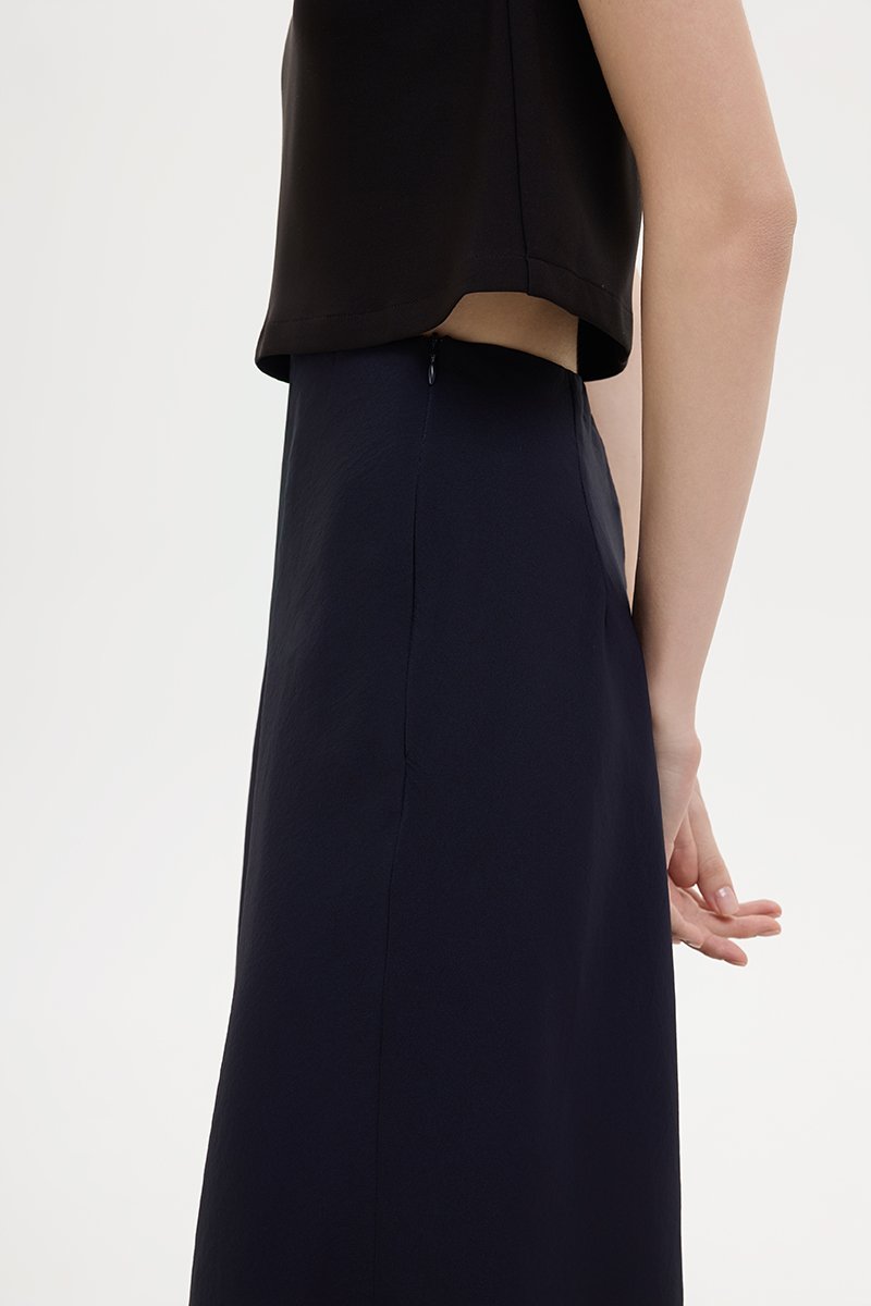 KARA SHEER MIDI SKIRT