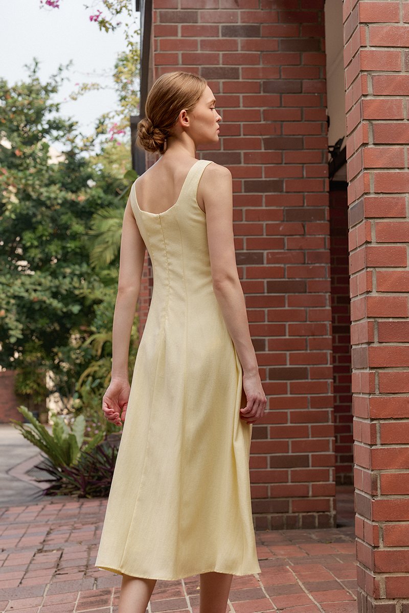JUNO PANEL MIDI DRESS