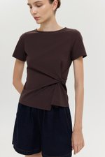 KATHLYN ASYMMETRIC KNOT TOP