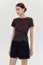 KATHLYN ASYMMETRIC KNOT TOP