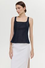 REIKA PANELLED DENIM TOP