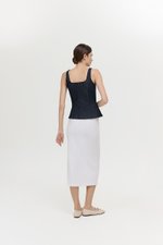 REIKA PANELLED DENIM TOP